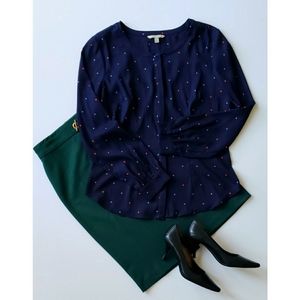 41 Hawthorn Long Sleeve button down top L